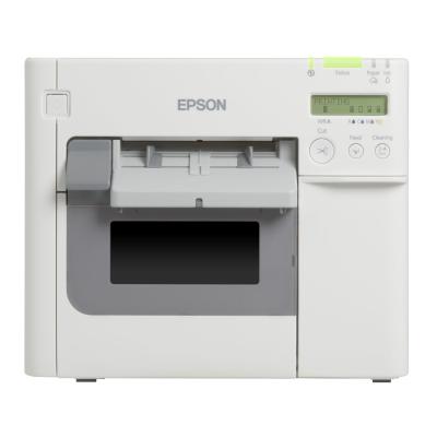 Epson ColorWorks C3500, Cutter, Disp., USB, Ethernet, NiceLabel, weiß