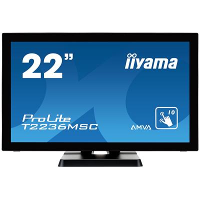 iiyama ProLite T2236MSC-B2, 54,6cm (21,5''), Projected Capacitive, Multi Touch, Full HD, schwarz