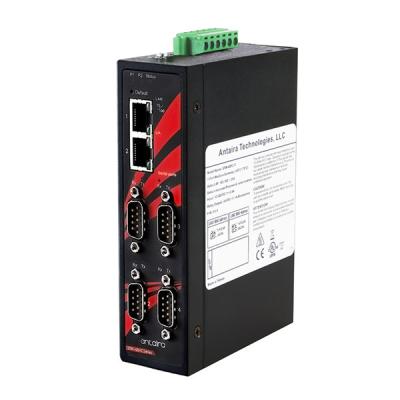 Ind. Modbus TCP to 4 port Serial (232,422,485) RTU/ASCII Gateway