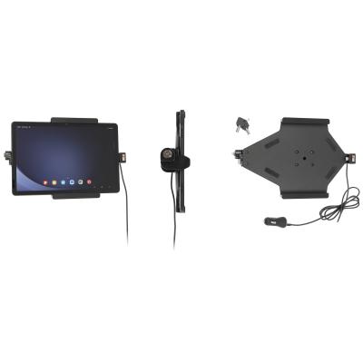 Aktive Halterung, abschlie&szlig;bar, 12/24V, mit Zigarettenanz&uuml;nder-Adapter, USB-A und USB-C Schnittstell