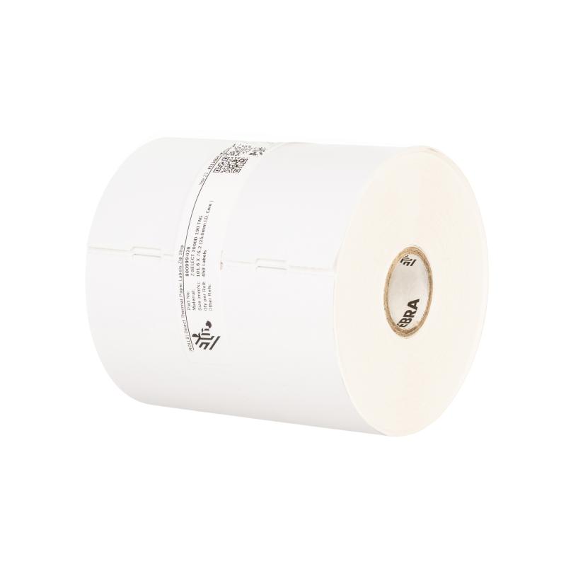 Zebra 12x Z-Select 2000D 190 Tag, Thermopapier, Premium beschichtet, Desktop, Kern: 25,4mm, 57x35mm