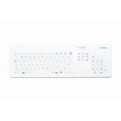 Tastatur Cleankeys CK4W TKR-103-TOUCH-RF-KGEH-VESA-WHITE-USB-DE IP65