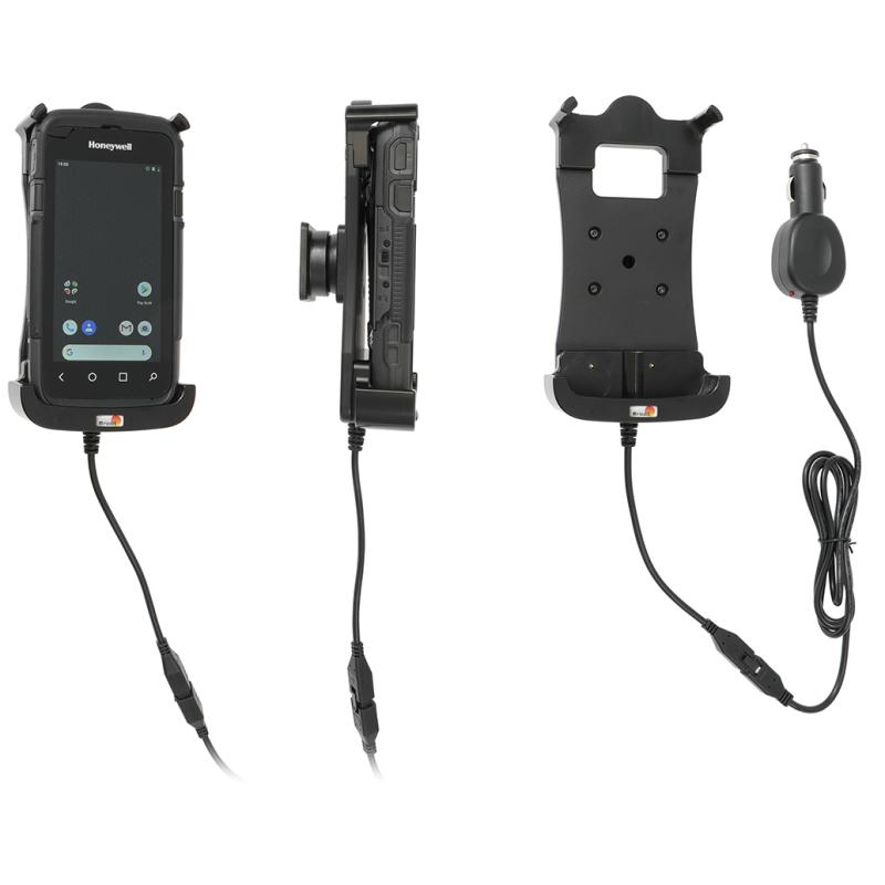 Aktiv Fahrzeughalterung, Kugelgelenk mit Zigarettenanz&uuml;nder-Stecker, 10-24VDC,  passend f&uuml;r: CT60XP