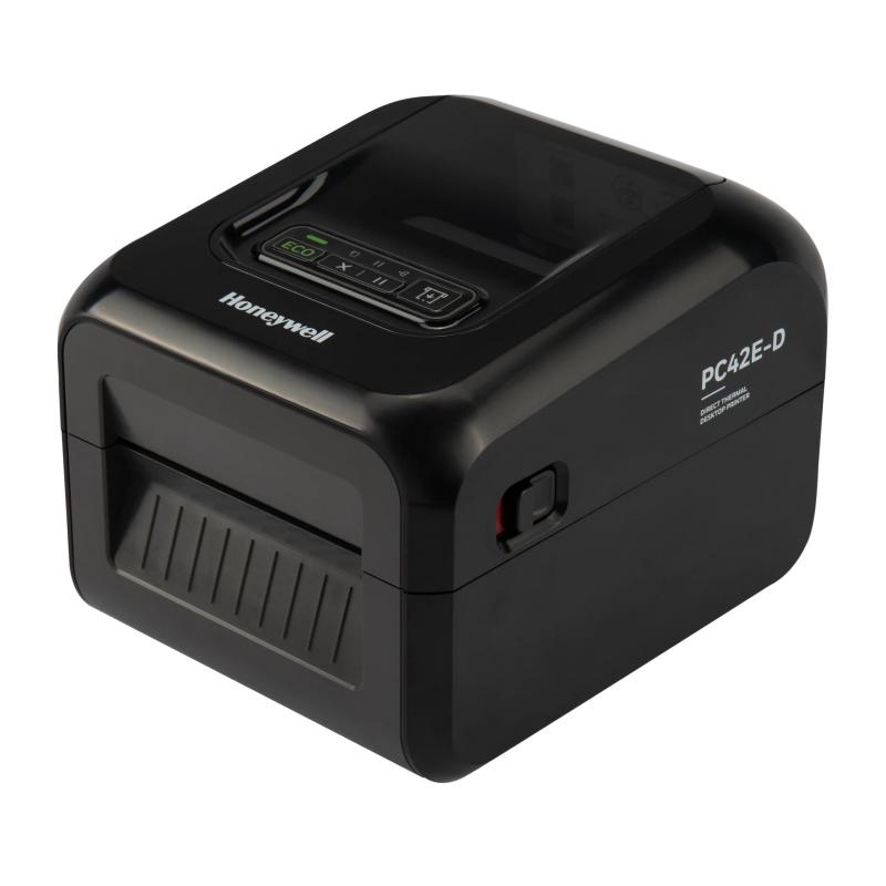 Honeywell PC42E-D, Thermodirekt, Media Low Sensor, 203 dpi, USB, LAN, RS232, schwarz