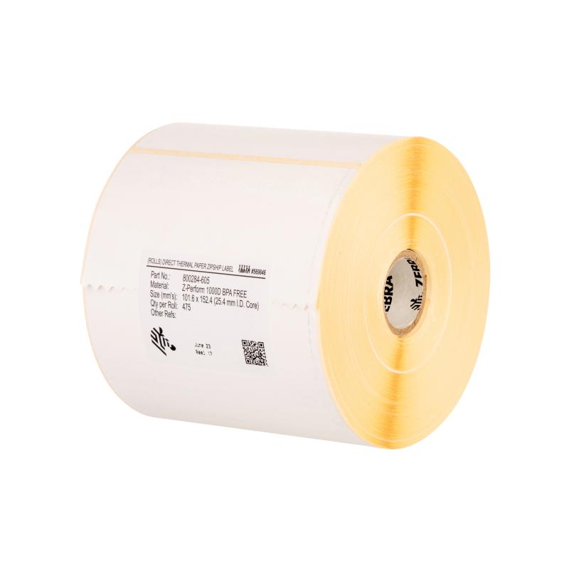 12x Zebra Z-PERFORM 1000T 102x76mm AD(127) Kern(25,4) 930 Etiketten/Rolle