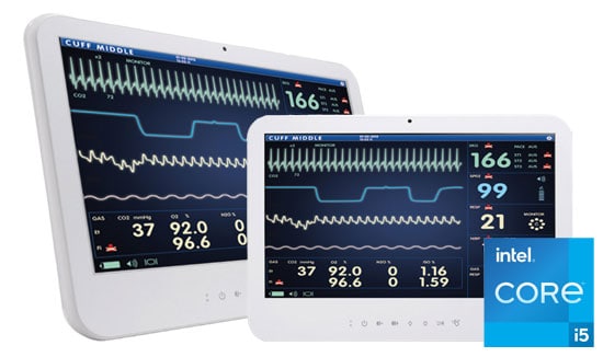 Medical Panel PCs mit Hot Swap-fähigen Akkus für medizinische Arbeitsumgebungen