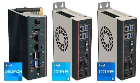 Flexibel einsetzbare Embedded PCs für die DIN-Rail Montage